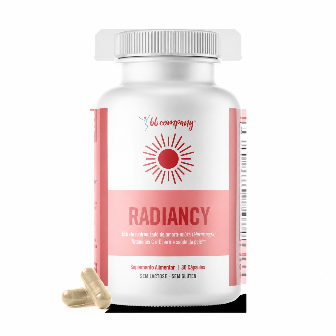 Frasco de Radiancy com as cápsulas