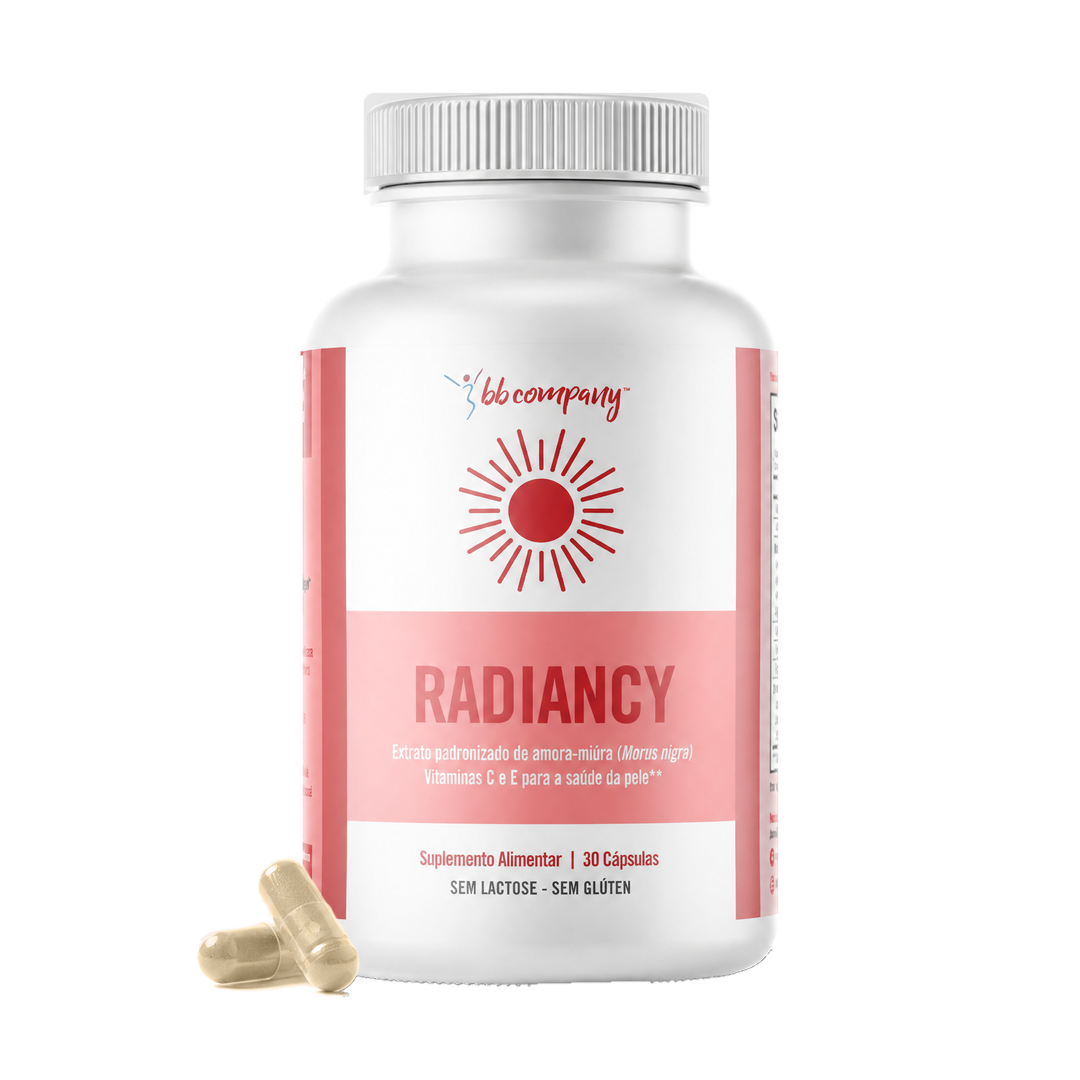 Frasco de Radiancy com as cápsulas